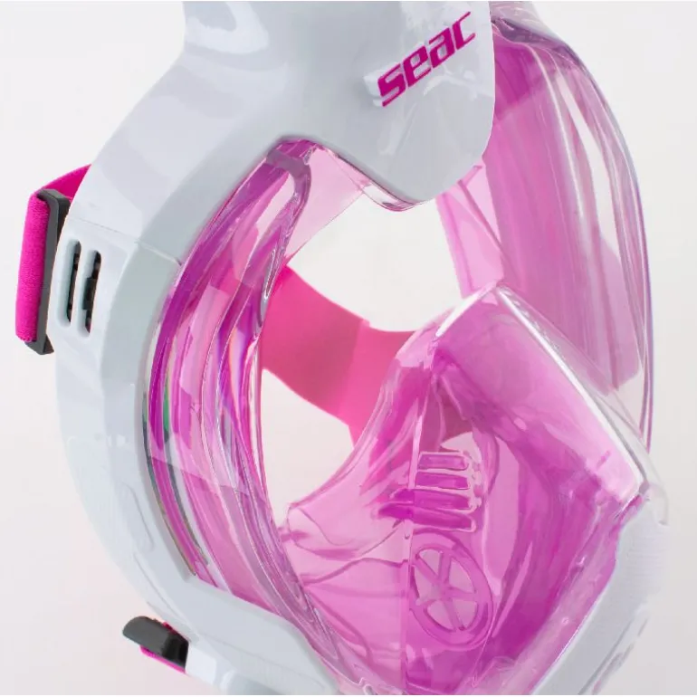MASCHERA GRANFACCIALE SEAC FUN XS/S SLT/PI BIANCO/ROSA 170-14WP