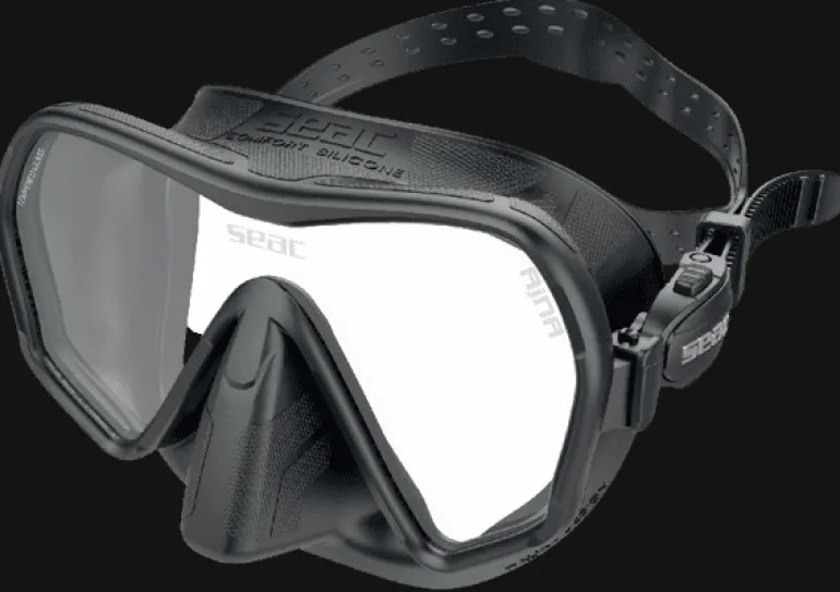 MASCHERA SEAC SUB AJNA S/BL NERO