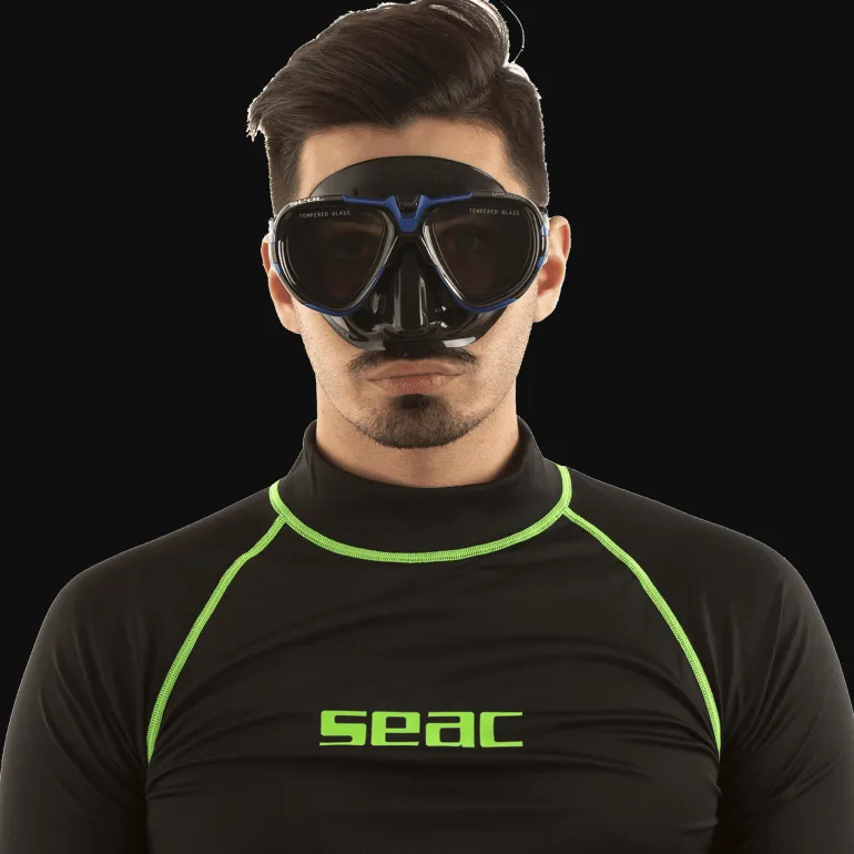 MASCHERA SUBACQUEA SEAC SUB UNISEX FOX NERO