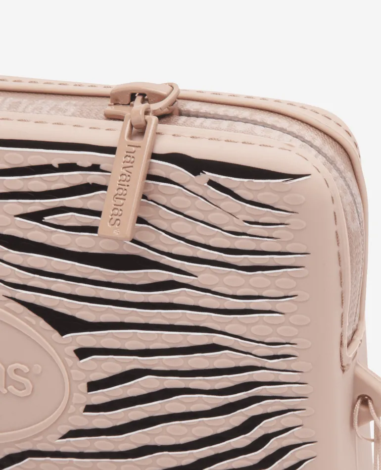 MINI BAG HAVAIANAS PRINT BEIGE BLACK 1495