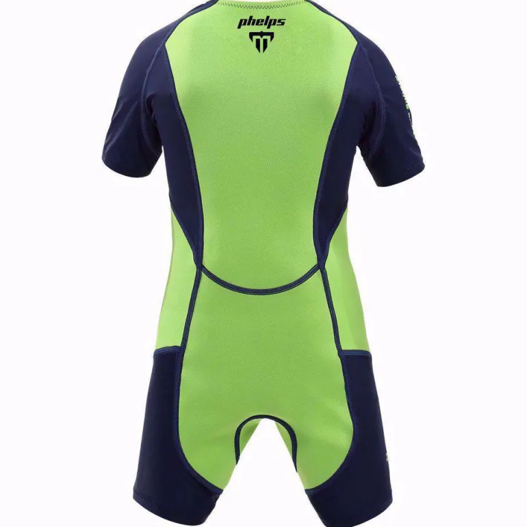 MUTA CORTA JUNIOR AQUASPHERE STINGRAY HP2 BRIGHT GREEN NAVY BLUE 3104 SJ435