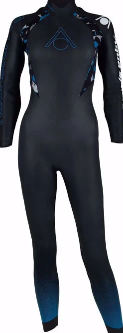 MUTA DA DONNA AQUASPHERE AQUASKIN FULL SUIT V3 W BLACK TURQUOISE 0143