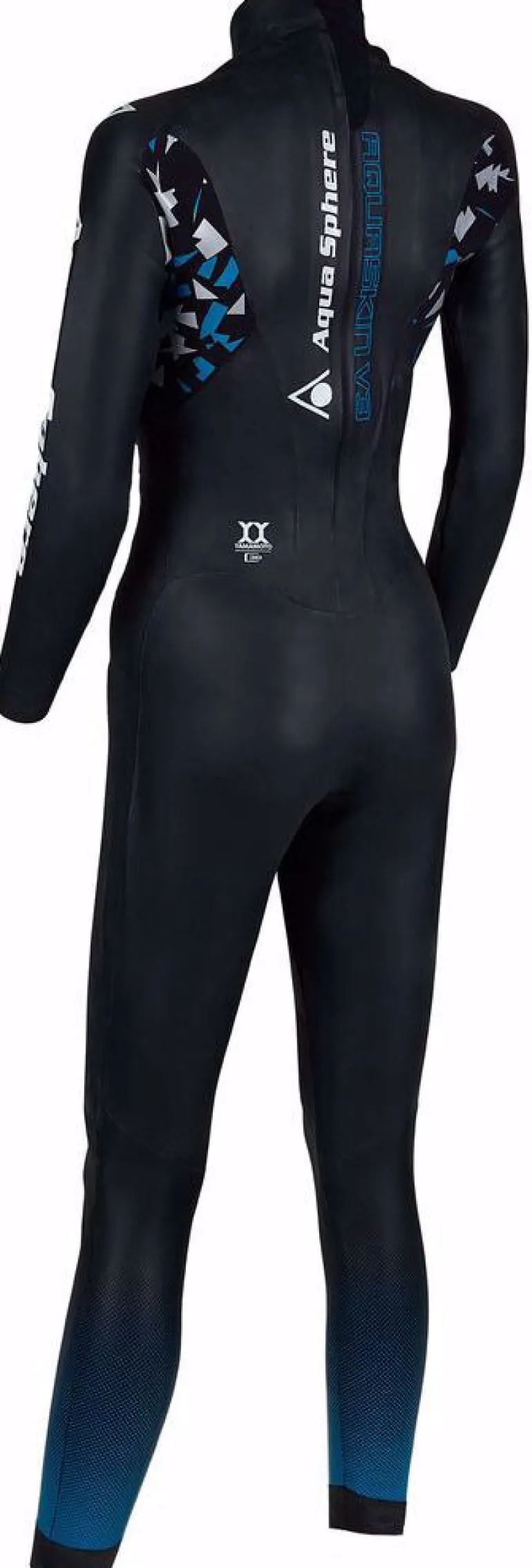 MUTA DA DONNA AQUASPHERE AQUASKIN FULL SUIT V3 W BLACK TURQUOISE 0143