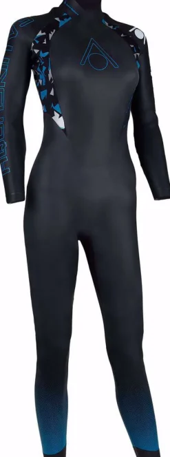 MUTA DA DONNA AQUASPHERE AQUASKIN FULL SUIT V3 W BLACK TURQUOISE 0143