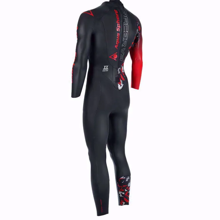 MUTA DA UOMO AQUASPHERE RACER V3 0131 NERA-ROSSA