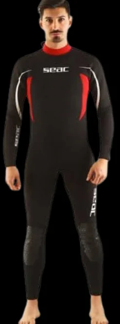 MUTA DA UOMO SEAC RELAX MAN 2,2 mm NERA/ROSSA