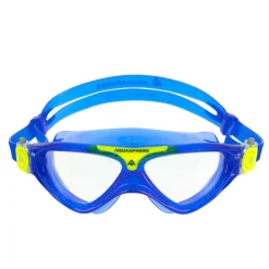 OCCHIALINI AQUASPHERE VISTA JUNIOR BLUE YELLOW LENSES CLEAR 4007LC