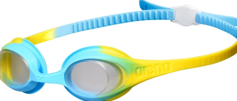 OCCHIALINO DA NUOTO JUNIOR ARENA SPIDER KIDS CLEAR-YELLOW-LIGHTBLUE SW0 004310 202