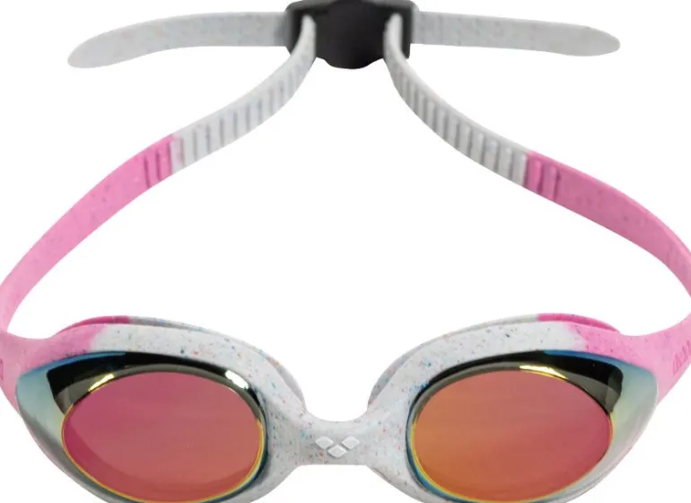 OCCHIALINO DA NUOTO JUNIOR ARENA SPIDER MIRROR R PINK GREY PINK - 1E362 902