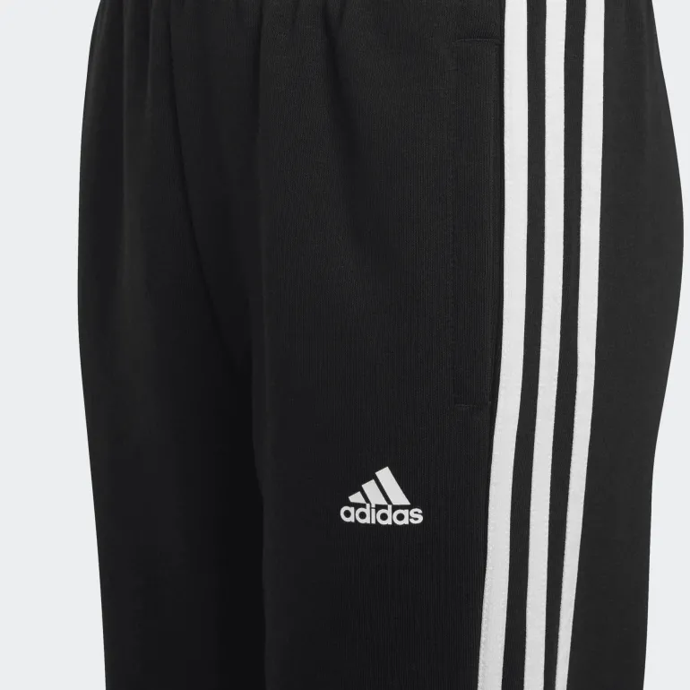 PANTALONE DA TUTA JUNIOR ADIDAS U 3S FL PANT BLACK/WHITE HR6333