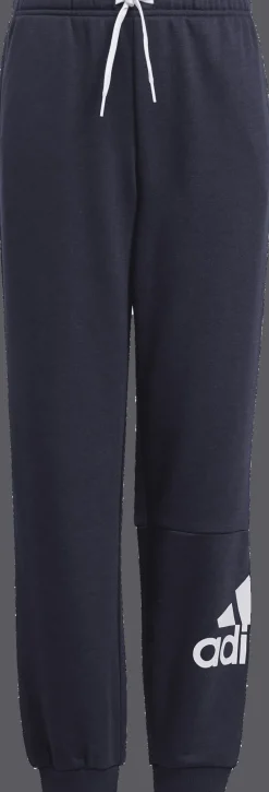 PANTALONI SPORTIVI JUNIOR ADIDAS ESSENTIALS IN FRENCH TERRY BLU CON POLSINO