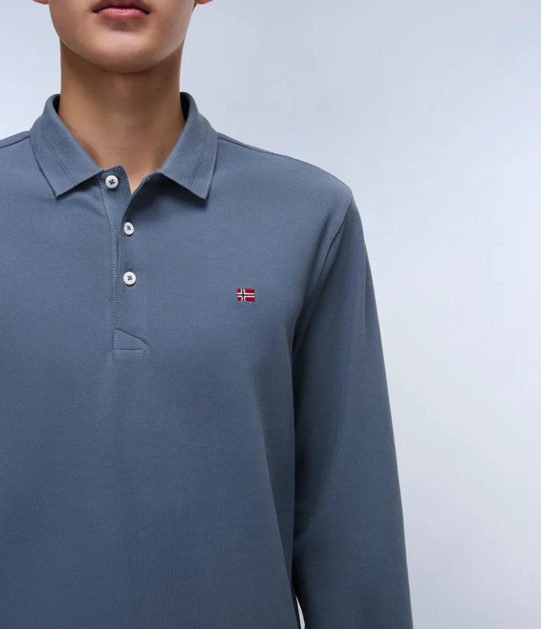 POLO DA UOMO NAPAPIJRI EALIS LS 1 NP0A4I8Q G1Y