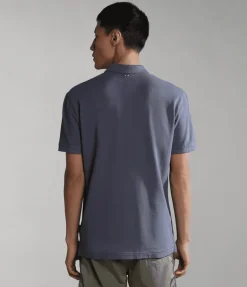 POLO DA UOMO NAPAPIJRI ELBAS 4 BLU GRISAIL B4D NP0A4GDL B4D