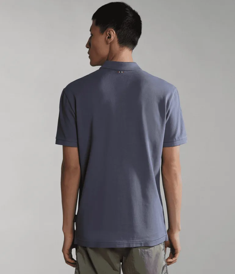 POLO DA UOMO NAPAPIJRI ELBAS 4 BLU GRISAIL B4D NP0A4GDL B4D