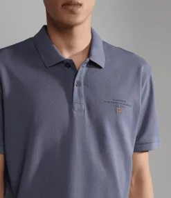 POLO DA UOMO NAPAPIJRI ELBAS 4 BLU GRISAIL B4D NP0A4GDL B4D