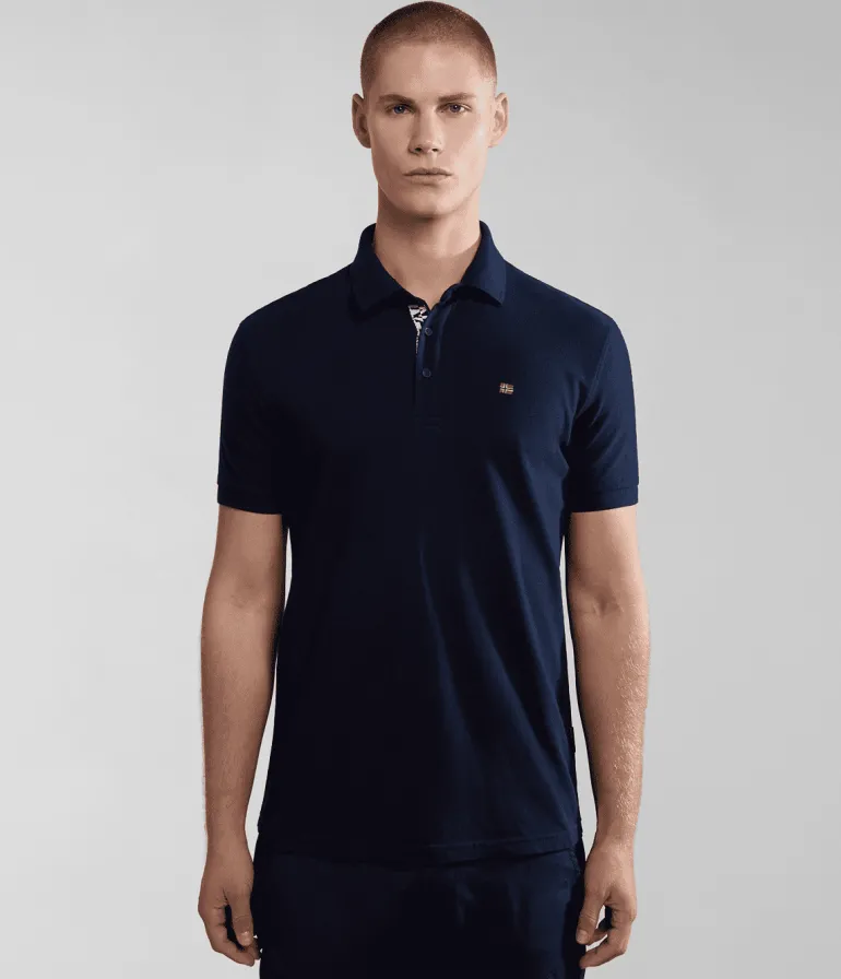 POLO DA UOMO NAPAPIJRI EOLANOS 3 BLU MARINE NP0A4GB3 176