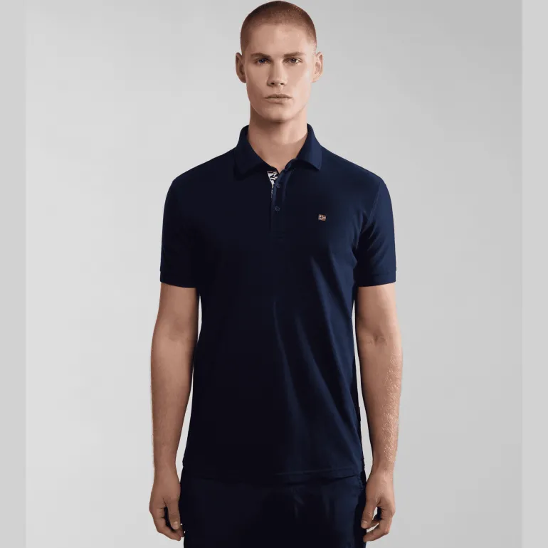 POLO DA UOMO NAPAPIJRI EOLANOS 3 BLU MARINE NP0A4GB3 176