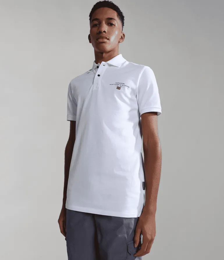 POLO JUNIOR NAPAPIJRI ELBAS 5 BRIGHTWHITE 002 NP0A4G4N 002