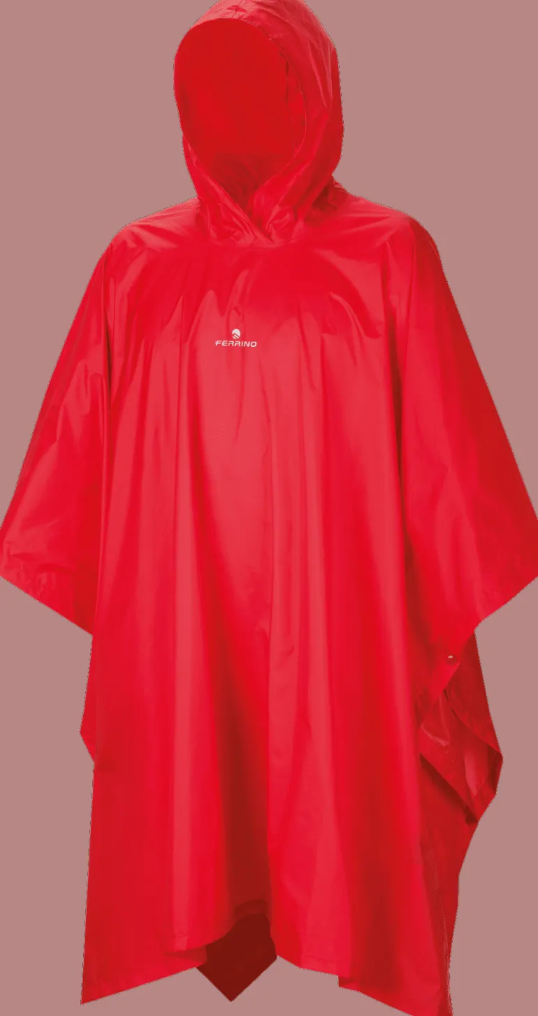 PONCHO FERRINO R-CLOAK ROSSO