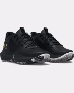 SCARPA DA BASKET UNDER ARMOUR LOCKDOWN 6 BLACK 3025618 0003