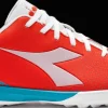 SCARPA DA CALCIO DA UOMO DIADORA PICHICHI 6 TFR FLUO RED/VAPOR BLUE/TILE D0664