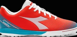 SCARPA DA CALCIO DA UOMO DIADORA PICHICHI 6 TFR FLUO RED/VAPOR BLUE/TILE D0664