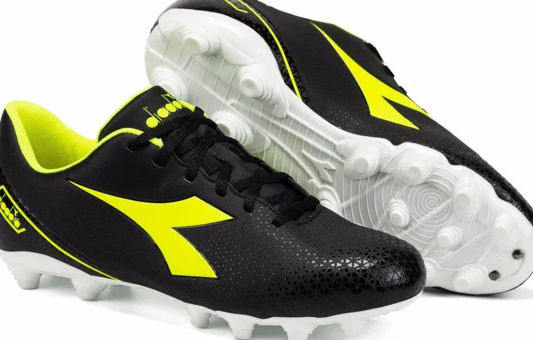 SCARPA DA CALCIO DA UOMO DIADORA PICHICHI 6 MG14 BLACK/YELLOFL DD/WHITE - 101.179606 C3444