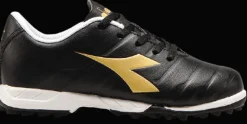 SCARPA DA CALCIO JUNIOR DIADORA PICHICHI 3 TF NERA CON LOGO DORATO