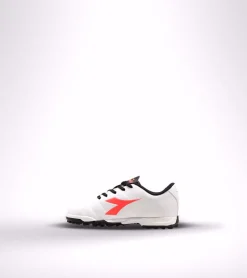 SCARPA DA CALCIO JUNIOR DIADORA PICHICHI 3 TF BIANCA CON LOGO ROSA SALMONE