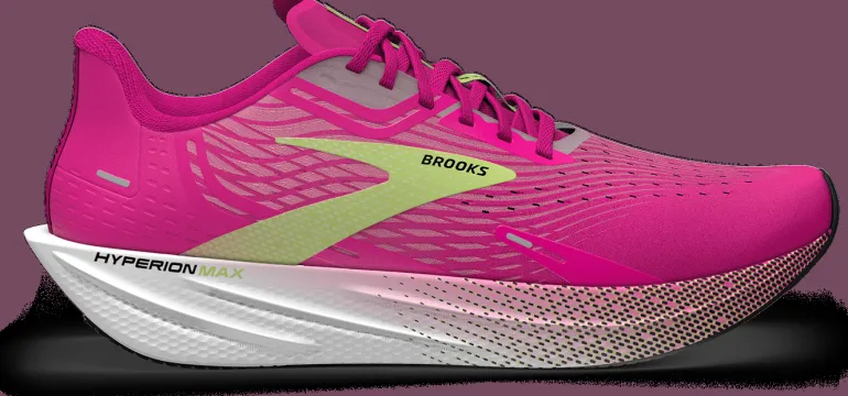 SCARPA DA RUNNING DA DONNA BROOKS HYPERION MAX PINK GLO/GREEN/BLACK 120377 1B661