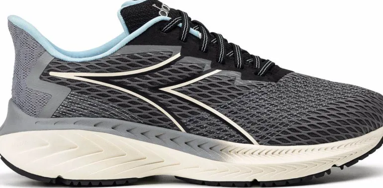 SCARPA DA RUNNING DA UOMO DIADORA STRADA STEEL GRAY/BLACK - 101.179544 C2763