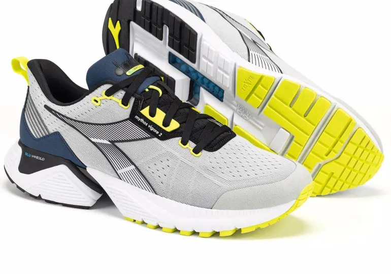 SCARPA DA RUNNING DA UOMO DIADORA VIGORE 2 SILVER DD/WHITE/BLUE OPAL - 101.179081 D0477