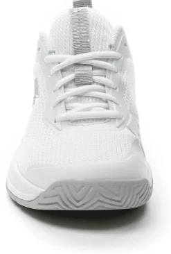 SCARPA DA TENNIS DA DONNA LOTTO MIRAGE 600 ALR ALL WHITE SILVER METAL 215920 8JO