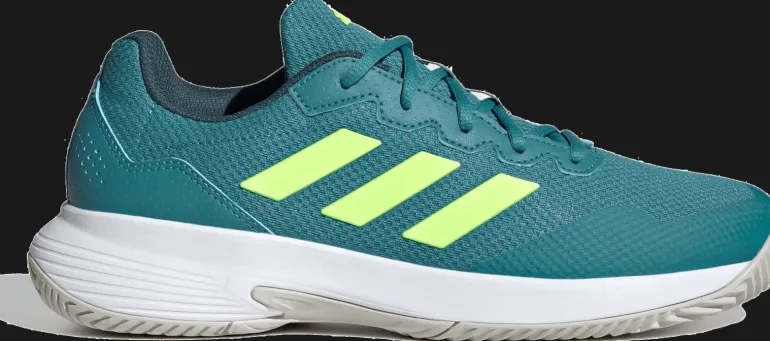 SCARPA DA TENNIS DA UOMO ADIDAS GAMECOURT 2 FUSION/LEMON/WHITE IG9566