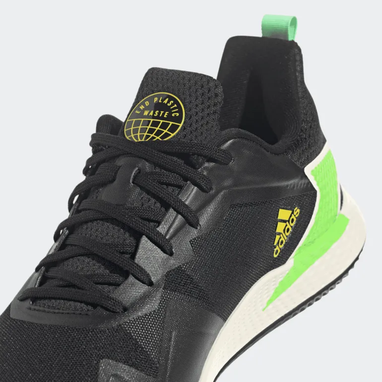 SCARPA DA TENNIS DA UOMO ADIDAS DEFIANT SPEED M CLAY BLACK/YELLOW GX7134