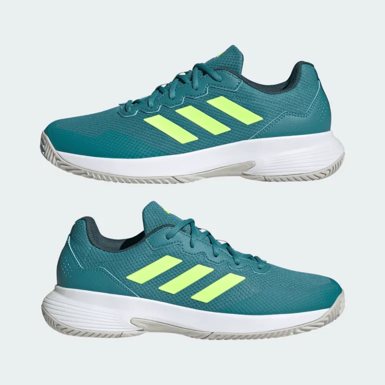 SCARPA DA TENNIS DA UOMO ADIDAS GAMECOURT 2 FUSION/LEMON/WHITE IG9566
