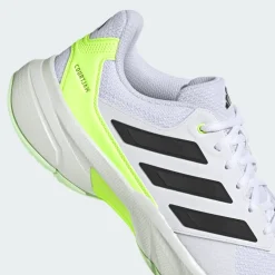 SCARPA DA TENNIS DA UOMO ADIDAS COURTJAM CONTROL 3 M WHITE/BLACK/LEMON IF0459