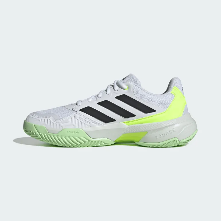 SCARPA DA TENNIS DA UOMO ADIDAS COURTJAM CONTROL 3 M WHITE/BLACK/LEMON IF0459