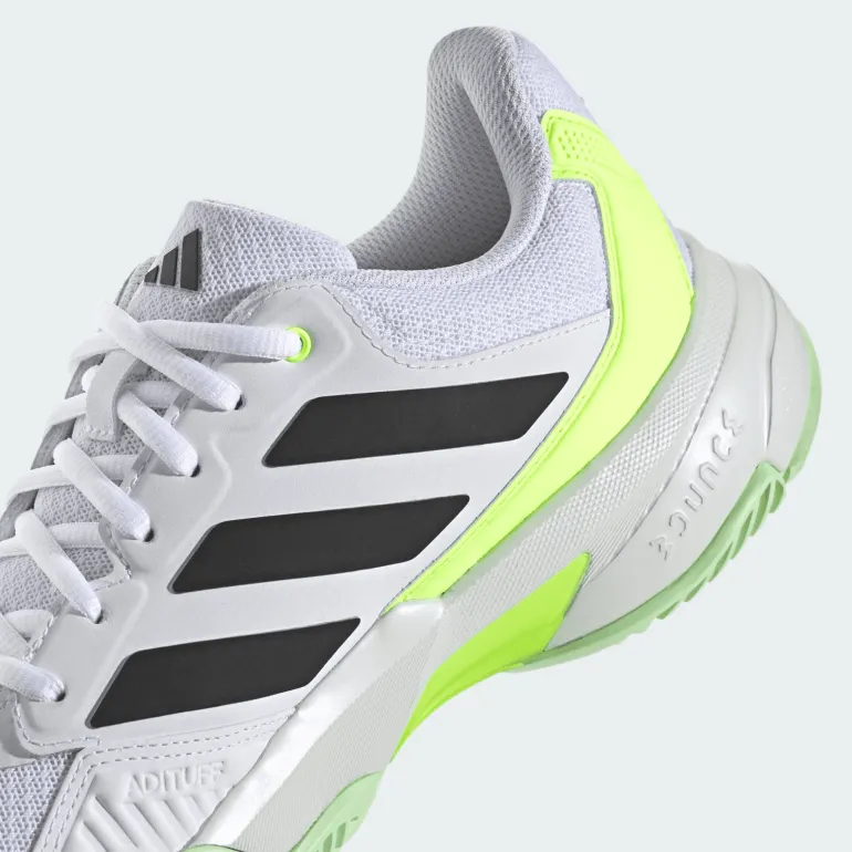 SCARPA DA TENNIS DA UOMO ADIDAS COURTJAM CONTROL 3 M WHITE/BLACK/LEMON IF0459