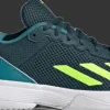 SCARPA DA TENNIS JUNIOR ADIDAS COURTFLASH K NIGHT/LEMON/FUSION IG9534
