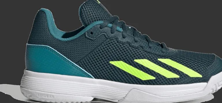 SCARPA DA TENNIS JUNIOR ADIDAS COURTFLASH K NIGHT/LEMON/FUSION IG9534