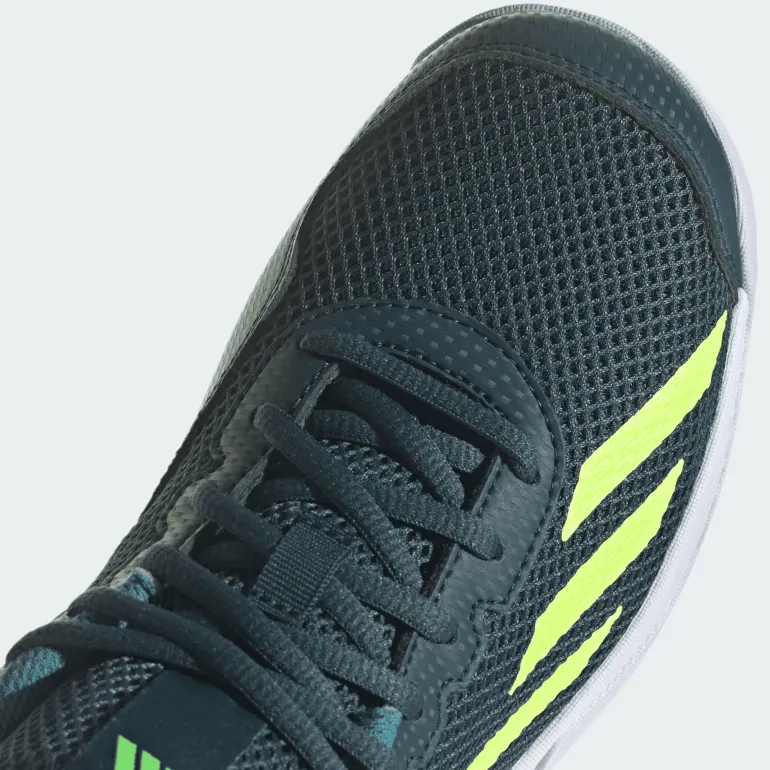 SCARPA DA TENNIS JUNIOR ADIDAS COURTFLASH K NIGHT/LEMON/FUSION IG9534
