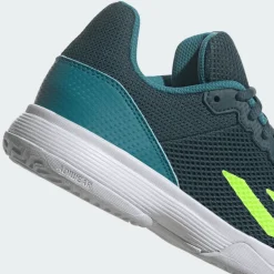 SCARPA DA TENNIS JUNIOR ADIDAS COURTFLASH K NIGHT/LEMON/FUSION IG9534