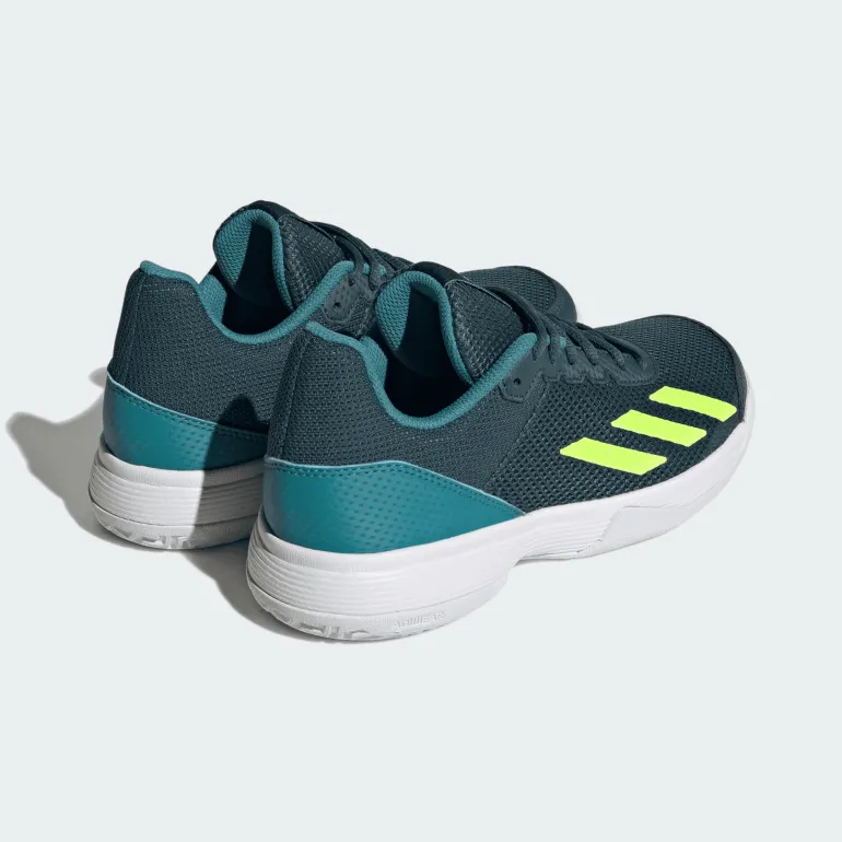 SCARPA DA TENNIS JUNIOR ADIDAS COURTFLASH K NIGHT/LEMON/FUSION IG9534