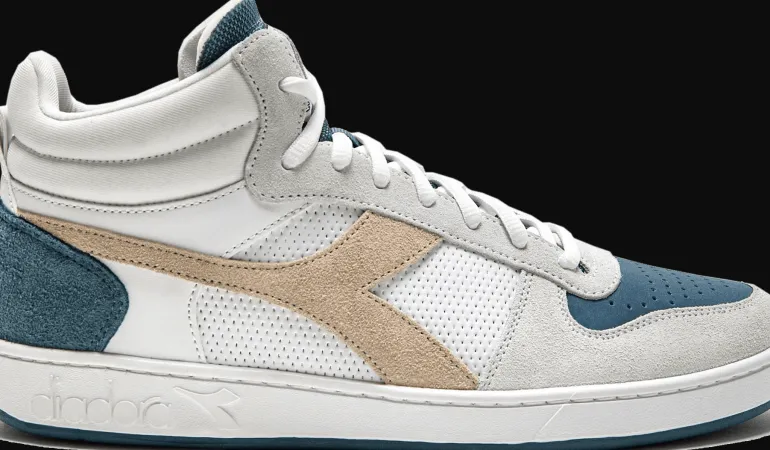 SCARPA DIADORA MAGIC BASKET DEMI NEAT WHITE/STORMY WEAT - 501.179772 D0612