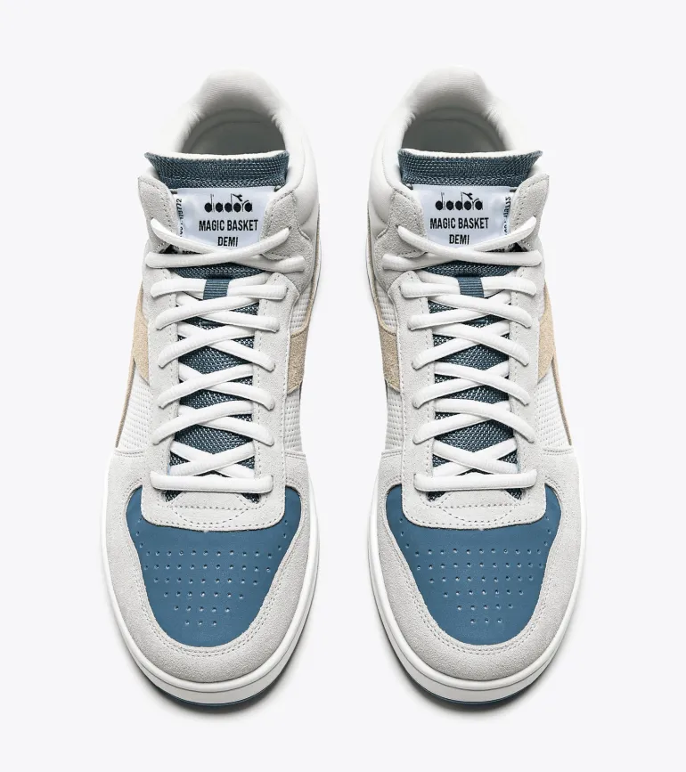 SCARPA DIADORA MAGIC BASKET DEMI NEAT WHITE/STORMY WEAT - 501.179772 D0612