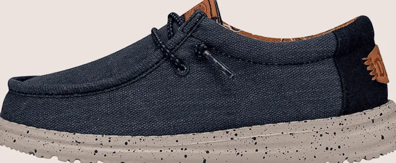 SCARPA JUNIOR HEYDUDE WALLY YOUTH WASHED CANVAS 40567 410