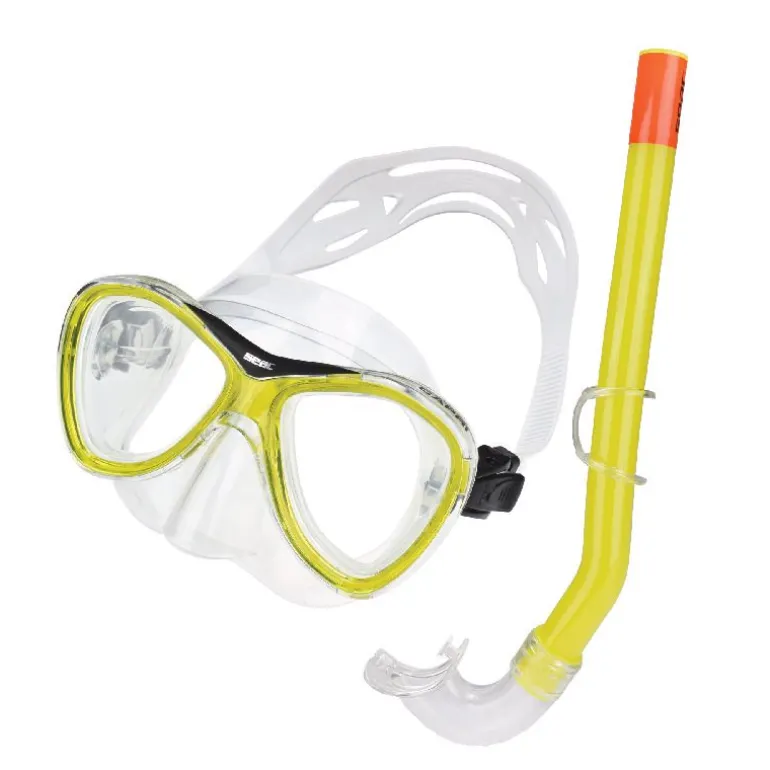 SET MASCHERA E TUBO SEAC CAPRI SLT GIALLO 9464Y