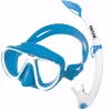 SET MASCHERA E TUBO SEAC SUB SET BIS BELLA AZZURRO