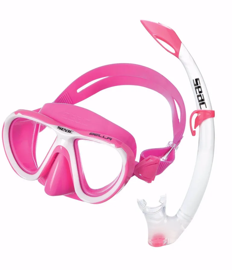 SET MASCHERA E TUBO SEAC SUB SET BIS BELLA ROSA